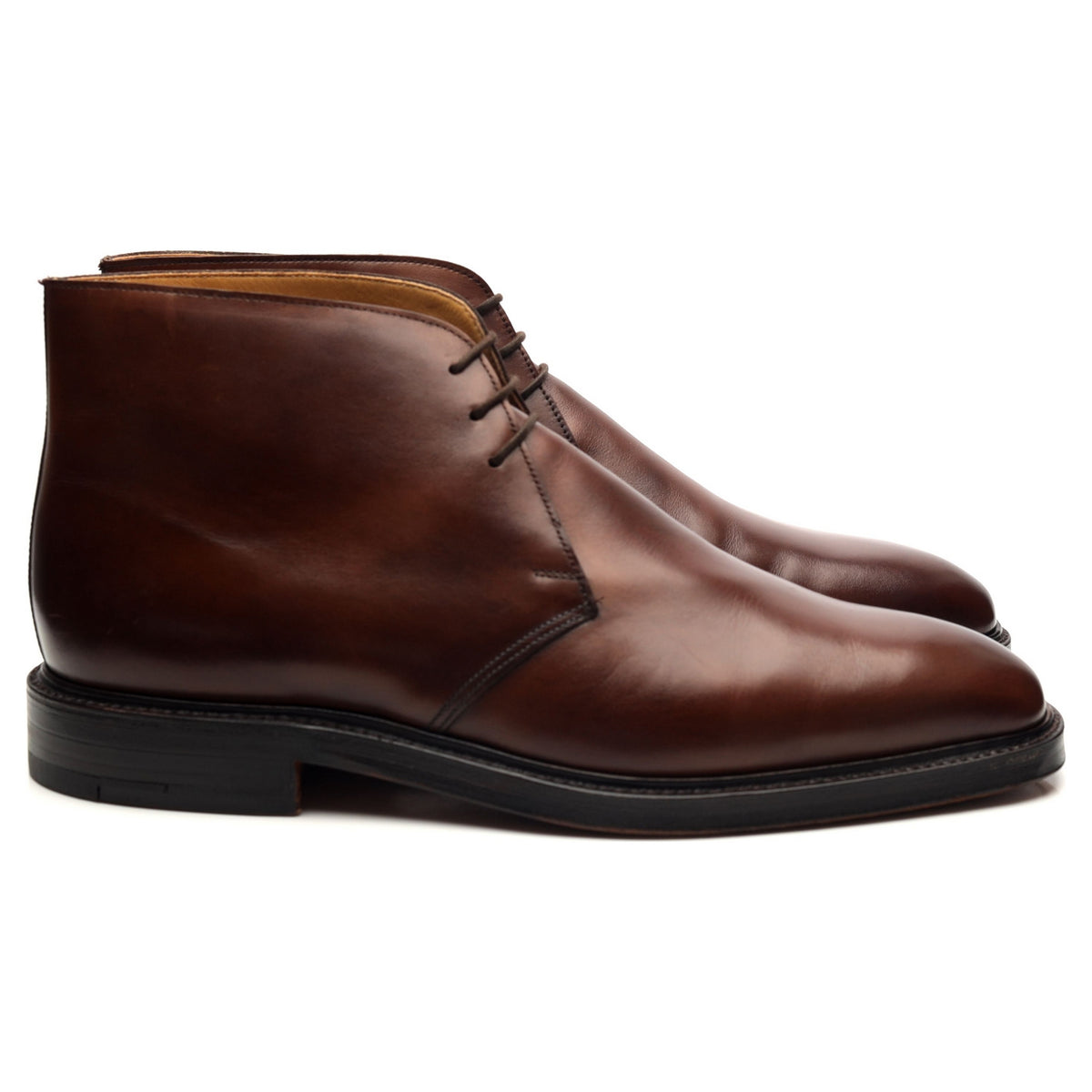 &#39;Holborn&#39; Brown Leather Chukka Boots UK 9.5 E