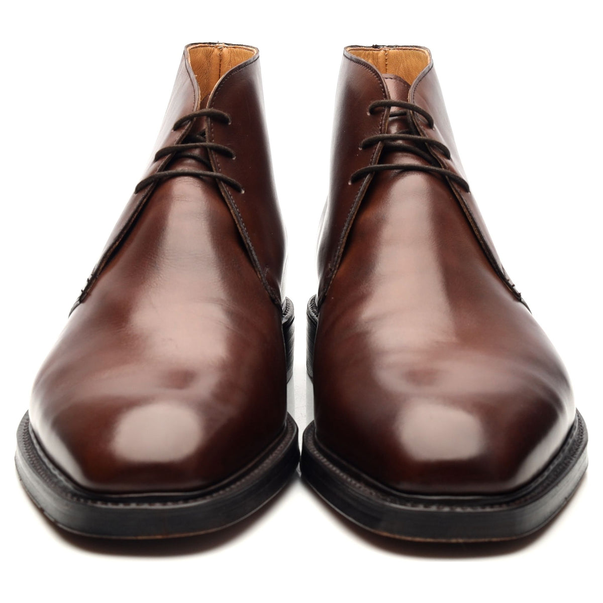 &#39;Holborn&#39; Brown Leather Chukka Boots UK 9.5 E