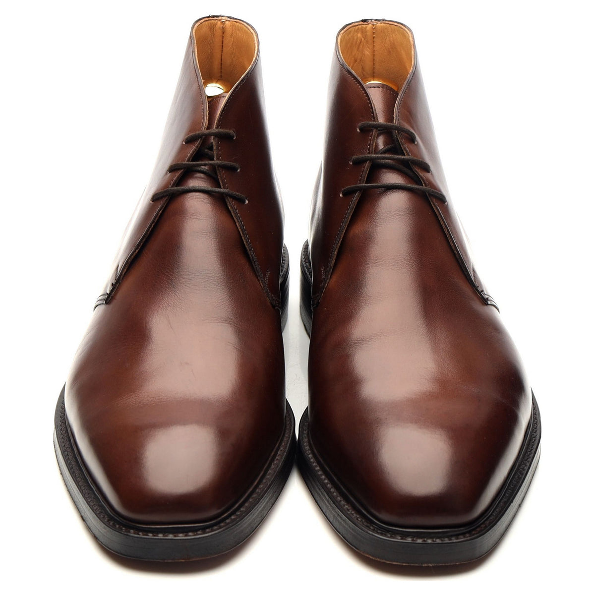 &#39;Holborn&#39; Brown Leather Chukka Boots UK 9.5 E