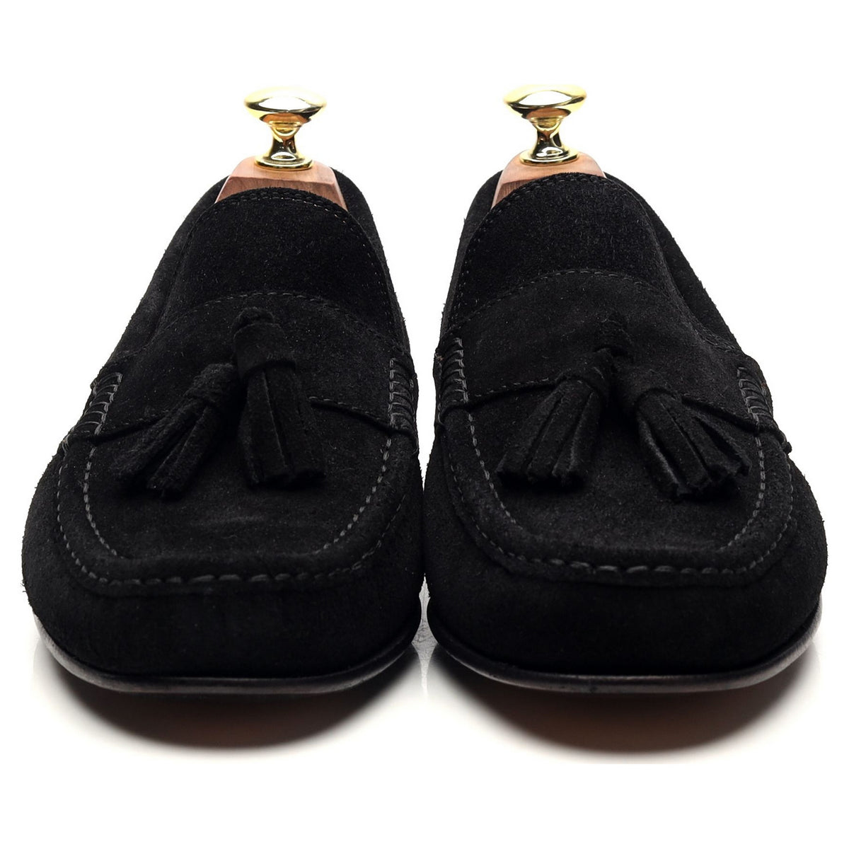 Black Suede Tassel Loafers UK 8.5 EU 42.5