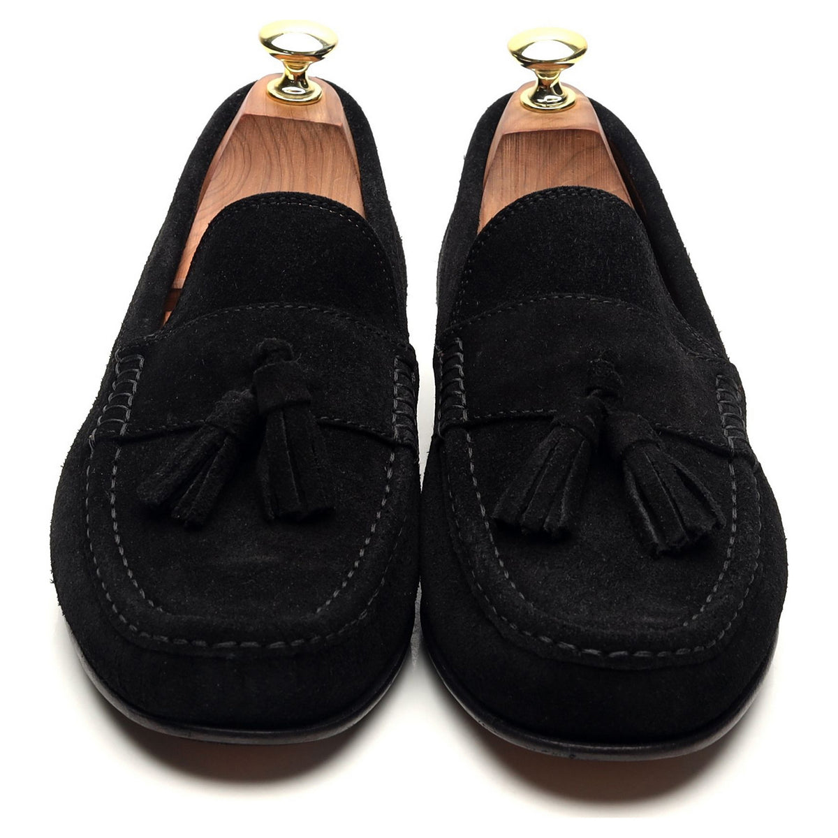 Black Suede Tassel Loafers UK 8.5 EU 42.5