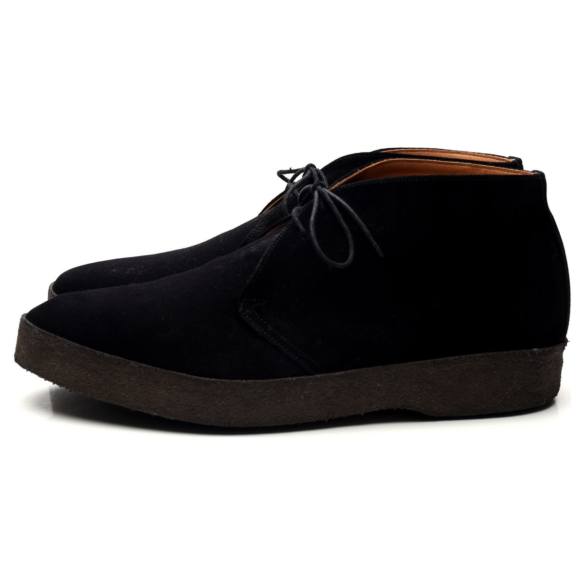 &#39;Hi-Top&#39; Black Suede Chukka Boots UK 11