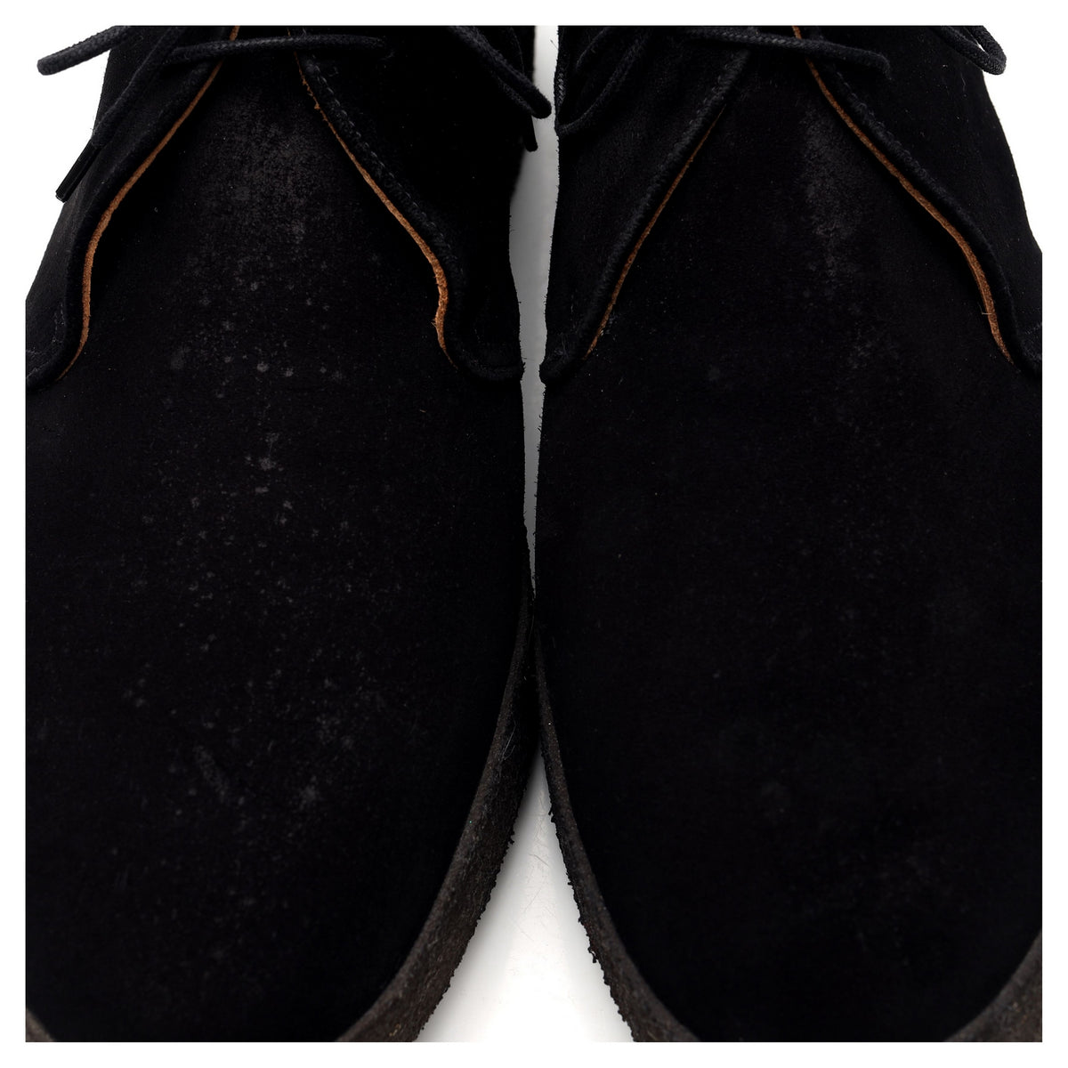 &#39;Hi-Top&#39; Black Suede Chukka Boots UK 11