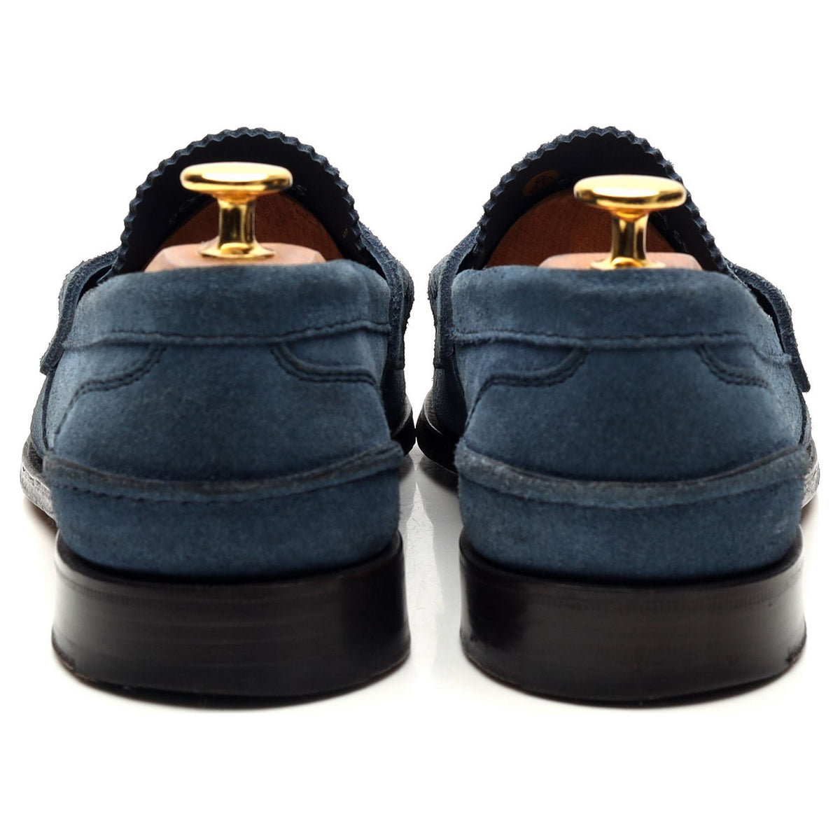 &#39;Pembrey&#39; Blue Suede Loafers UK 5.5 G