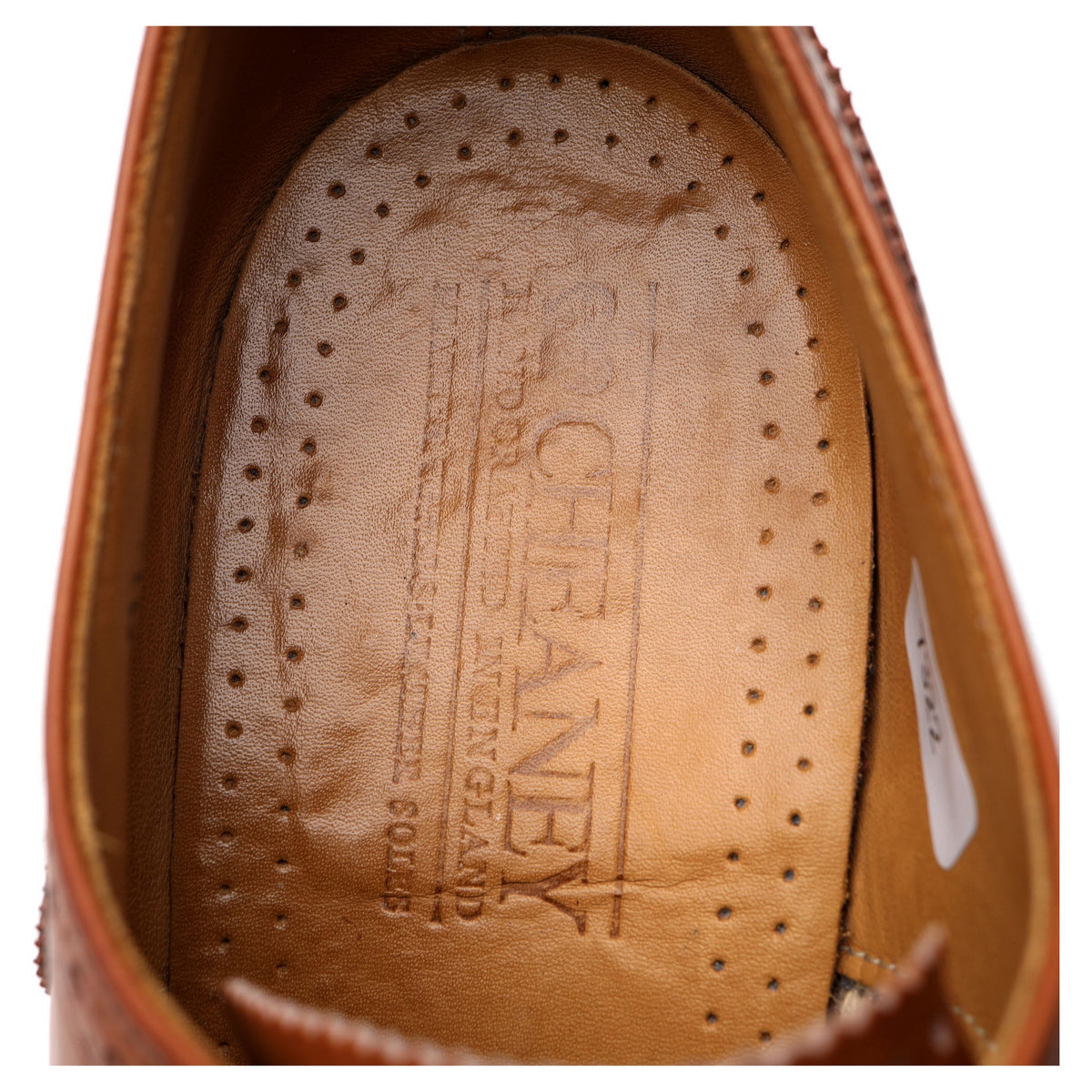 &#39;Avon&#39; Tan Brown Leather Oxford Brogues UK 8 G