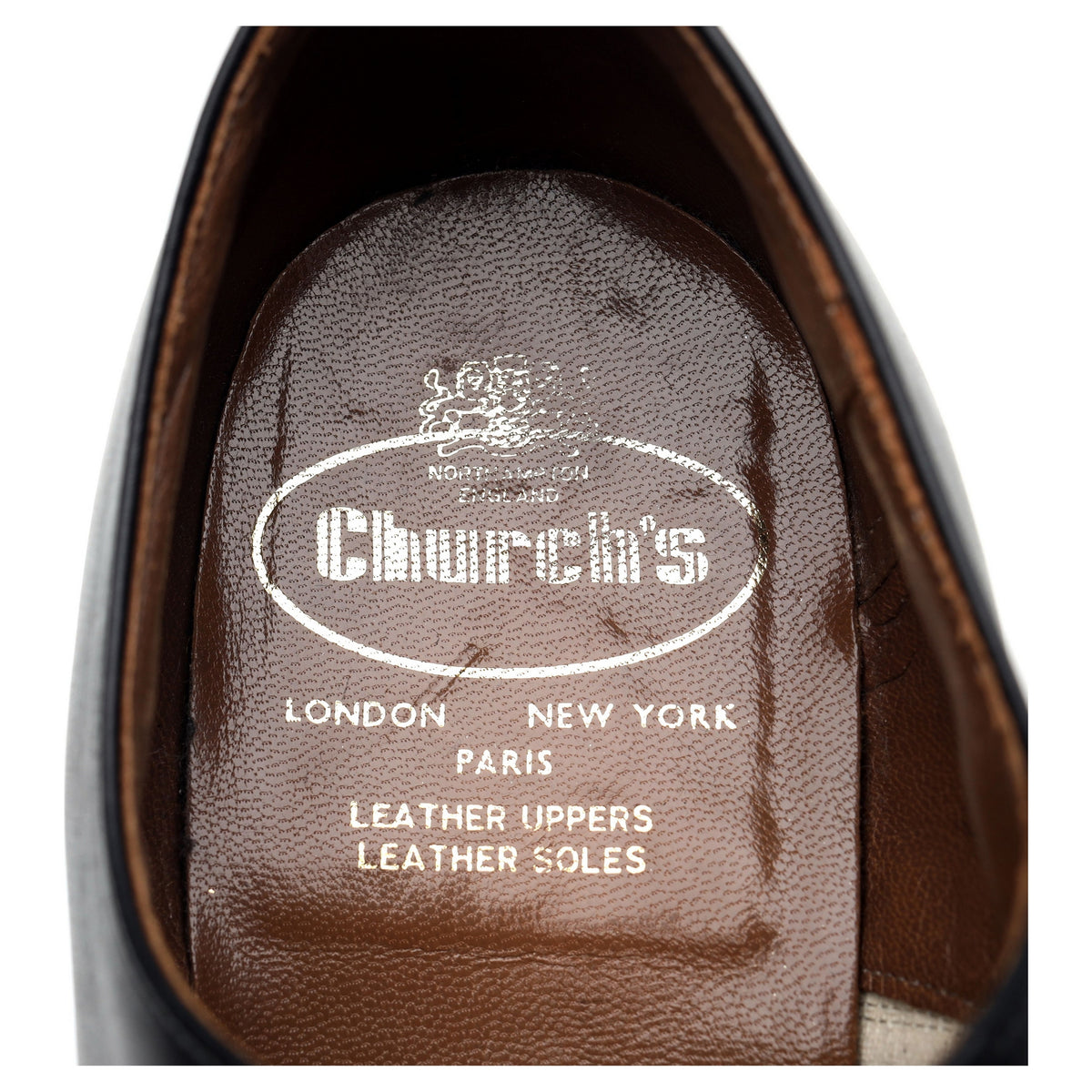 Black Leather Oxford UK 7 F