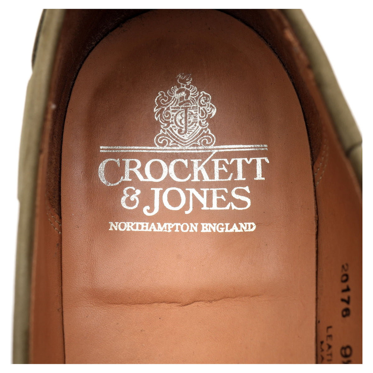 &#39;Jersey&#39; Green Nubuck Tassel Loafers UK 9.5 E