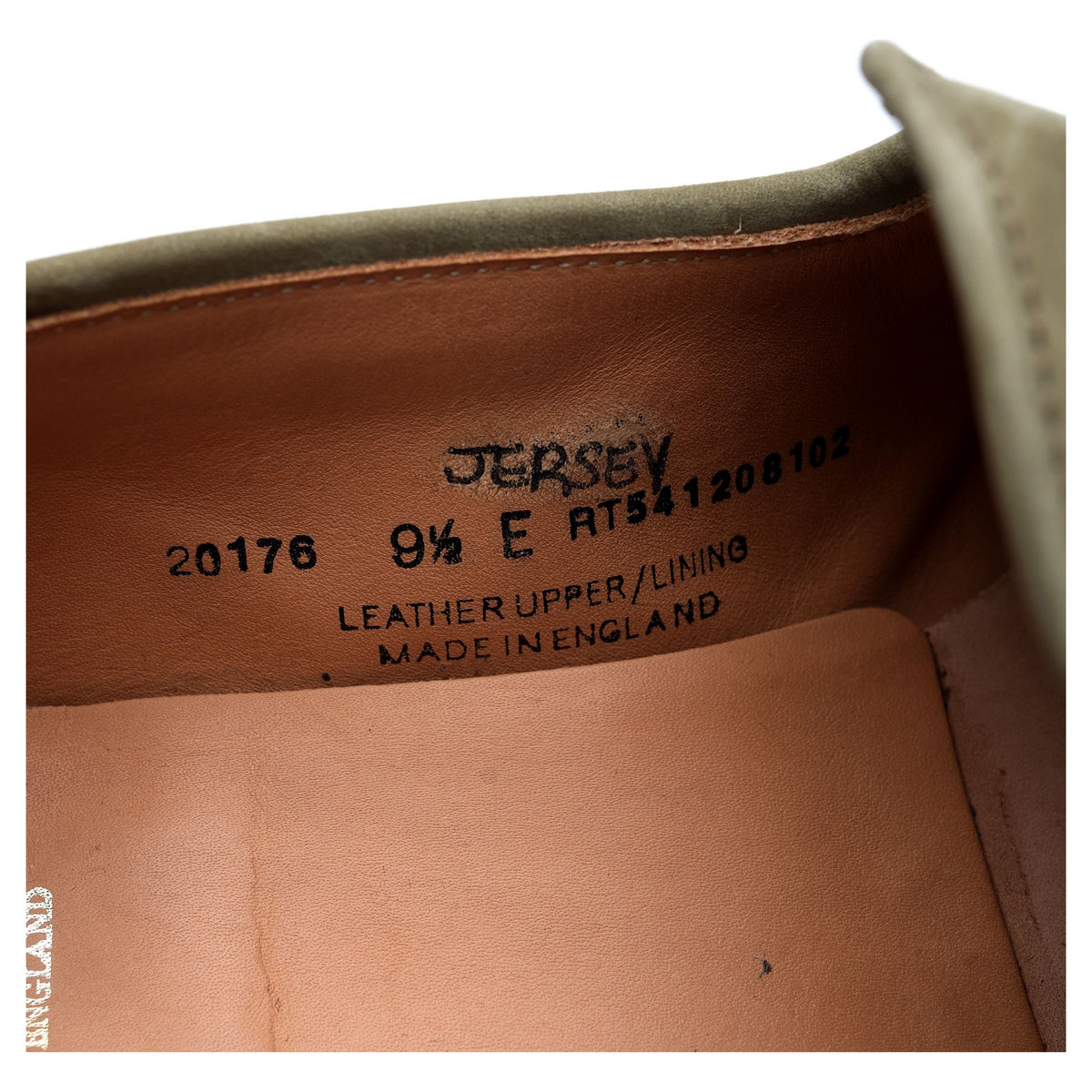 &#39;Jersey&#39; Green Nubuck Tassel Loafers UK 9.5 E