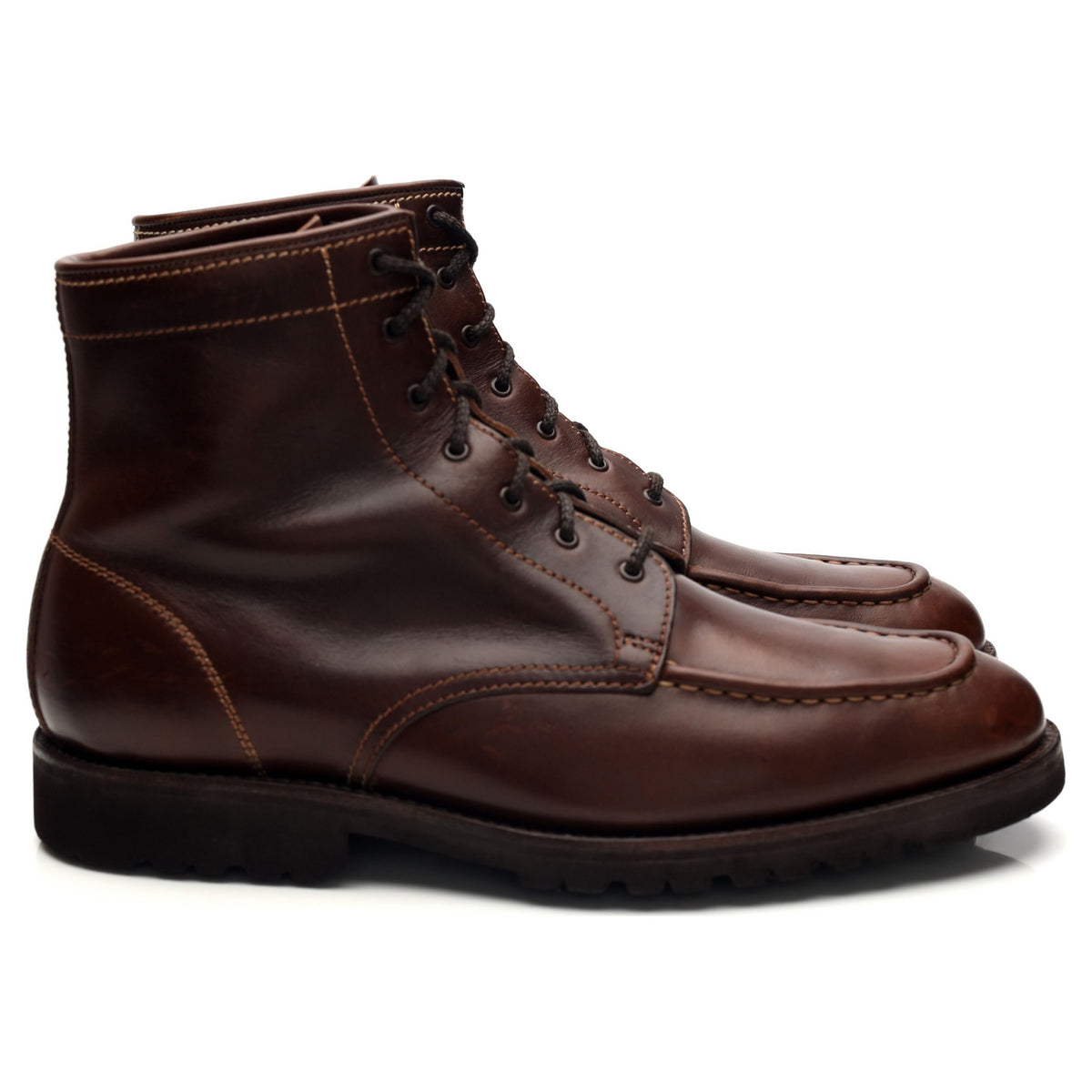 &#39;Noel&#39; Brown Chromexcel Leather Boots UK 8 FX