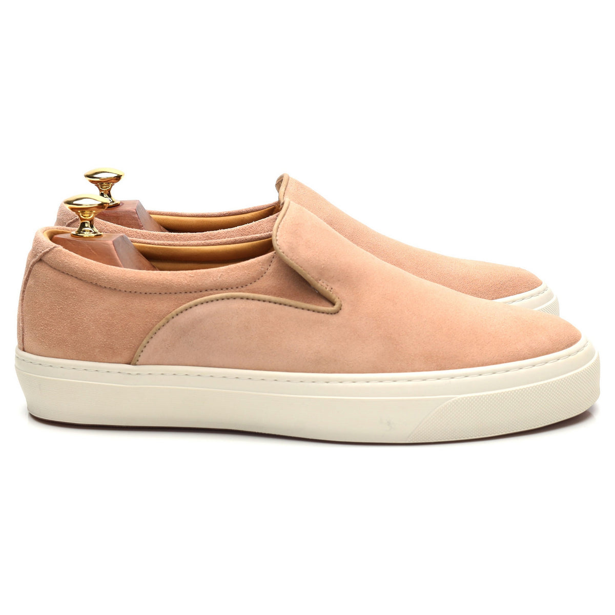 &#39;The Beat&#39; Pink Suede Slip On Sneakers UK 9 EU 43