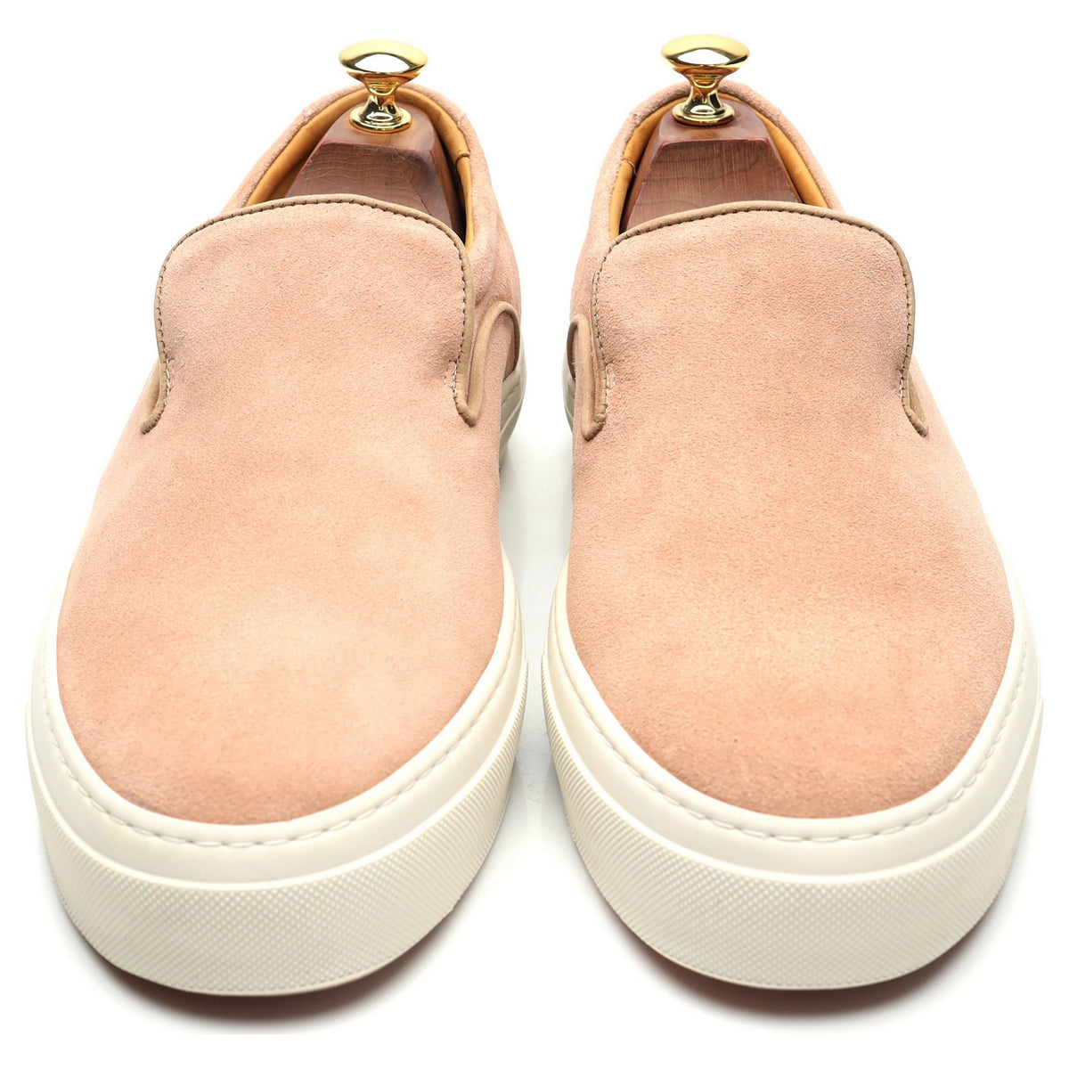 &#39;The Beat&#39; Pink Suede Slip On Sneakers UK 9 EU 43