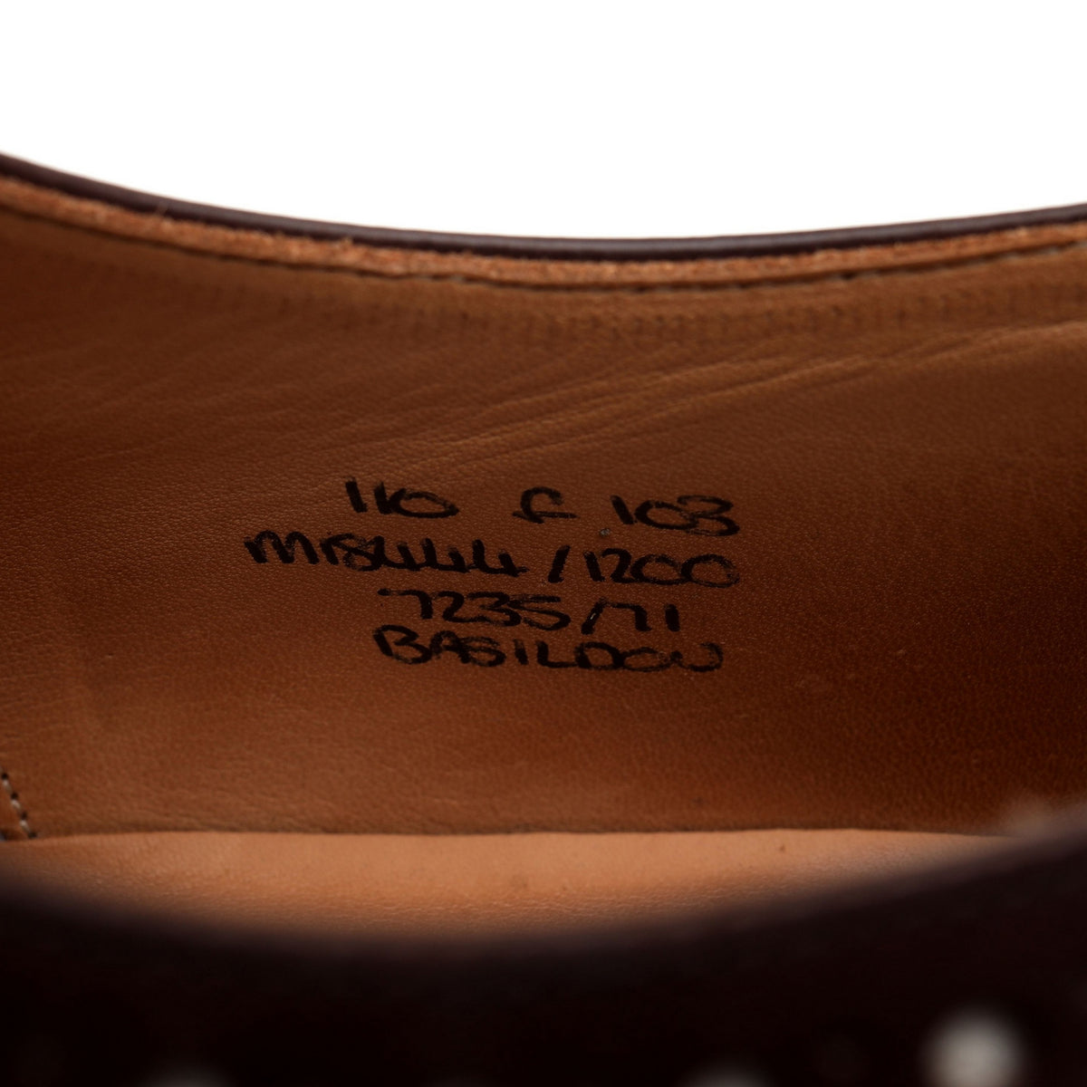 &#39;Basildon&#39; Brown / White Leather Spectator Brogues UK 11 F