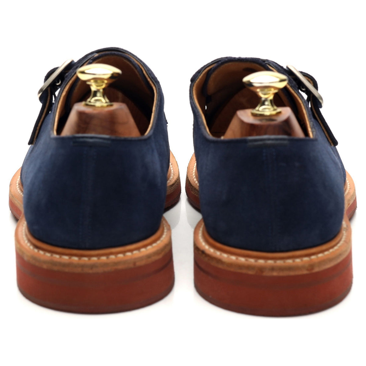 &#39;Moorby&#39; Blue Suede Monk Strap UK 7.5 G