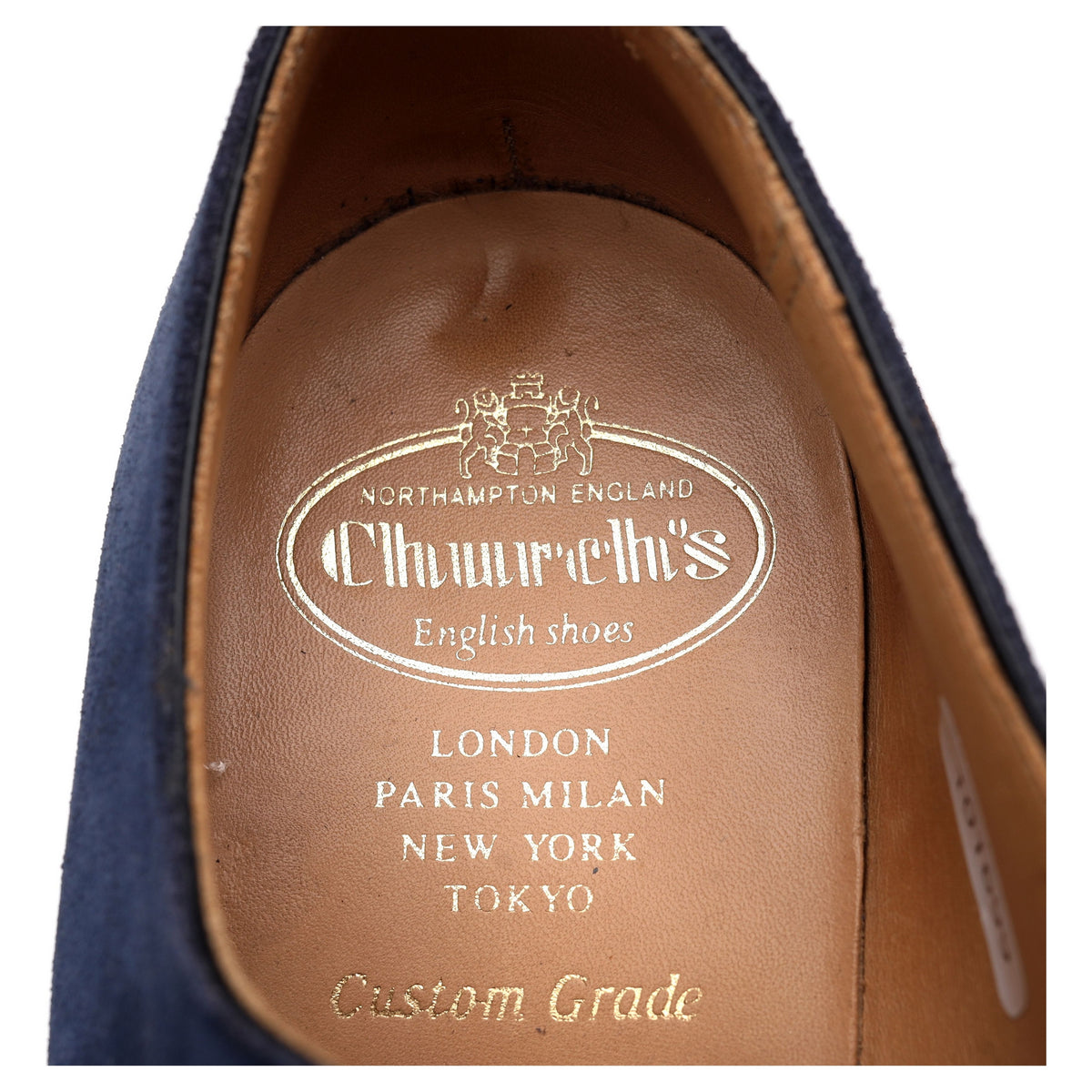&#39;Moorby&#39; Blue Suede Monk Strap UK 7.5 G