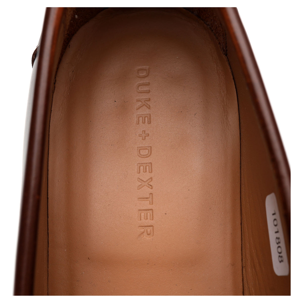 Brown / White Leather Penny Loafers UK 12