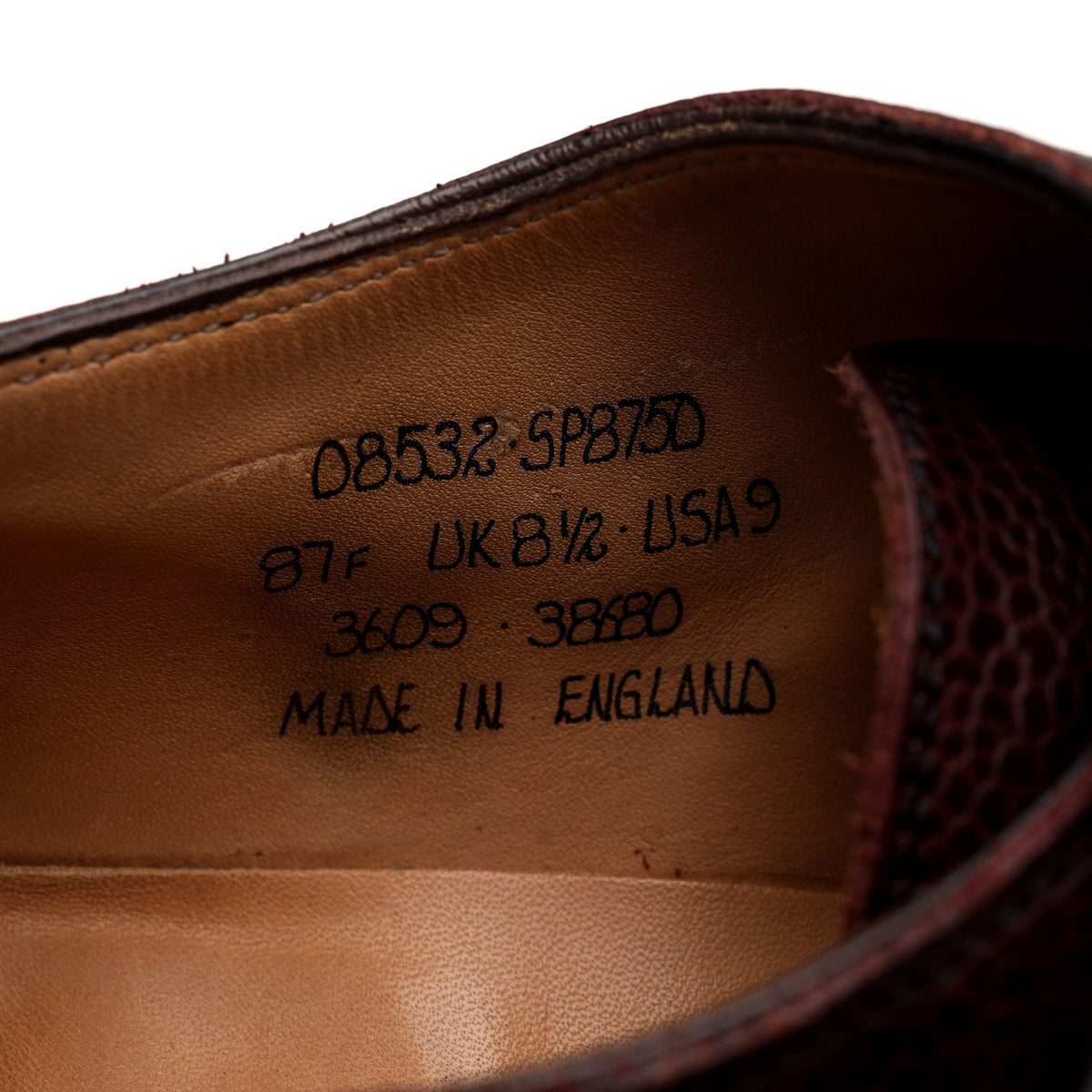 J. Crew &#39;Ramsey&#39; Burgundy Grain Leather Double Monk Strap UK 8.5 F