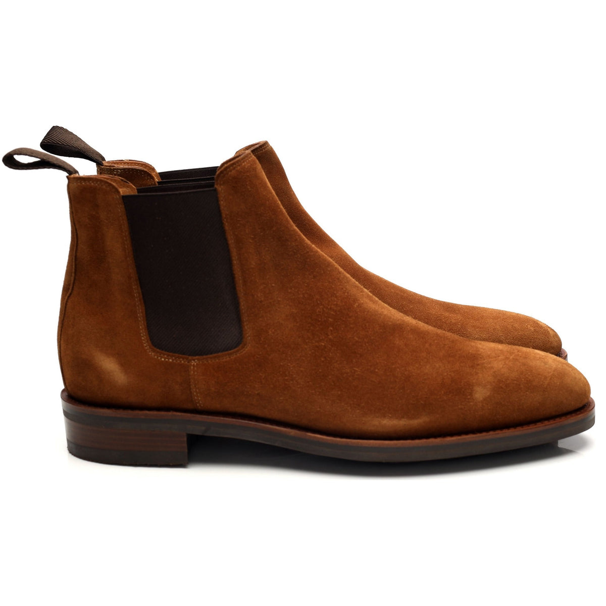 &#39;Lawry&#39; Snuff Brown Suede Chelsea Boots UK 10 E