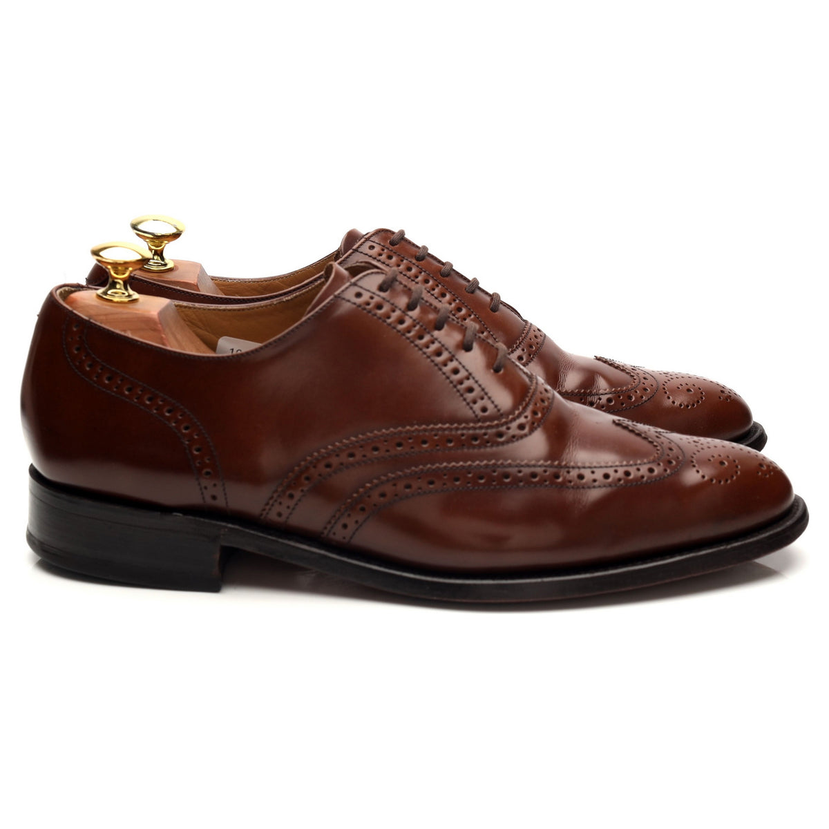 &#39;Albert&#39; Brown Leather Oxford Brogues UK 8.5 G