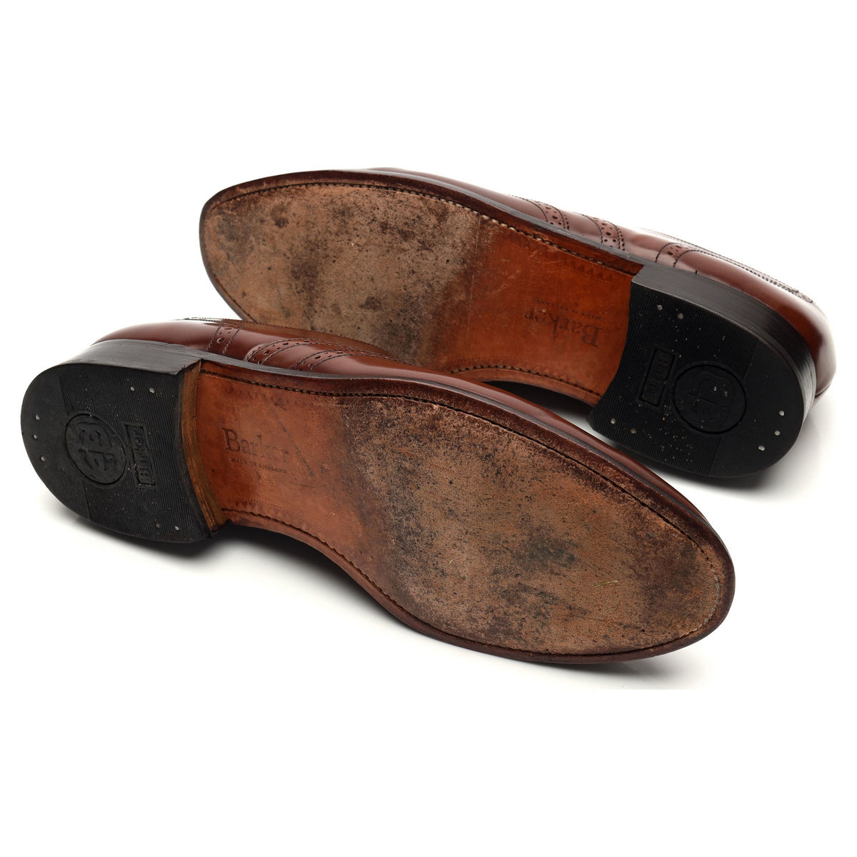&#39;Albert&#39; Brown Leather Oxford Brogues UK 8.5 G
