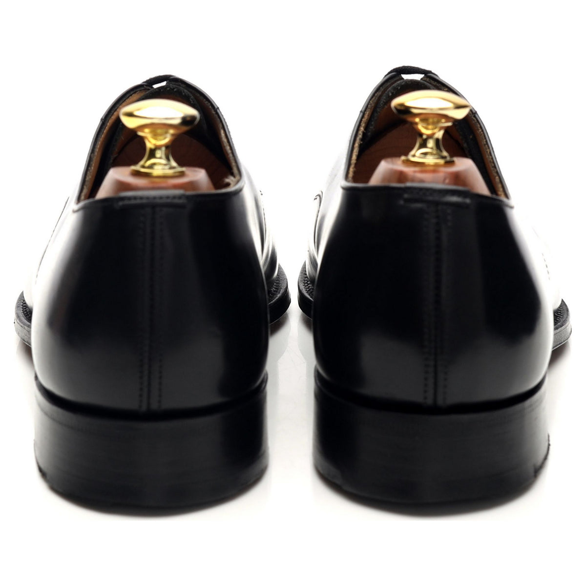 &#39;Consul&#39; Black Leather Oxford UK 8 F