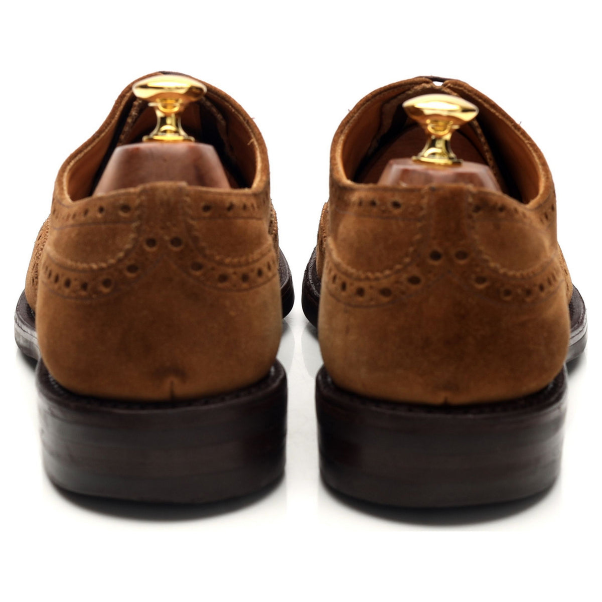 &#39;Fairfield&#39; Snuff Brown Suede Oxford Brogues UK 10.5 F