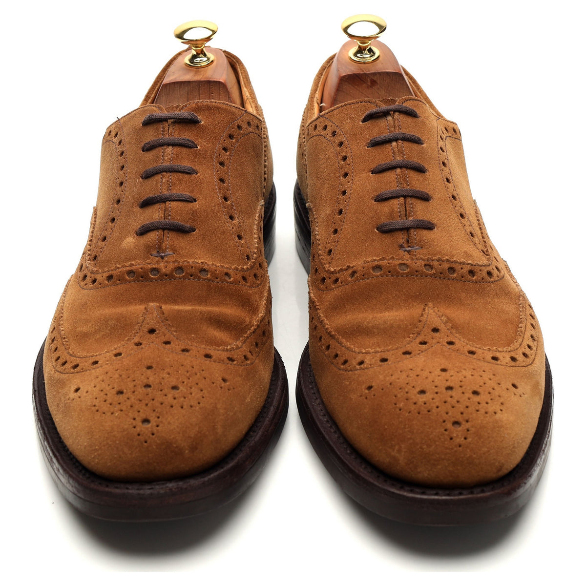 &#39;Fairfield&#39; Snuff Brown Suede Oxford Brogues UK 10.5 F