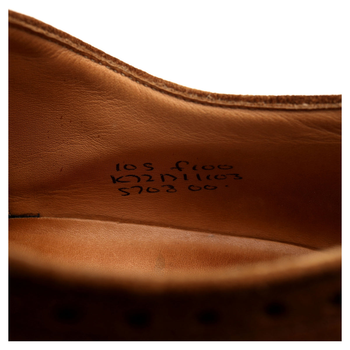 &#39;Fairfield&#39; Snuff Brown Suede Oxford Brogues UK 10.5 F