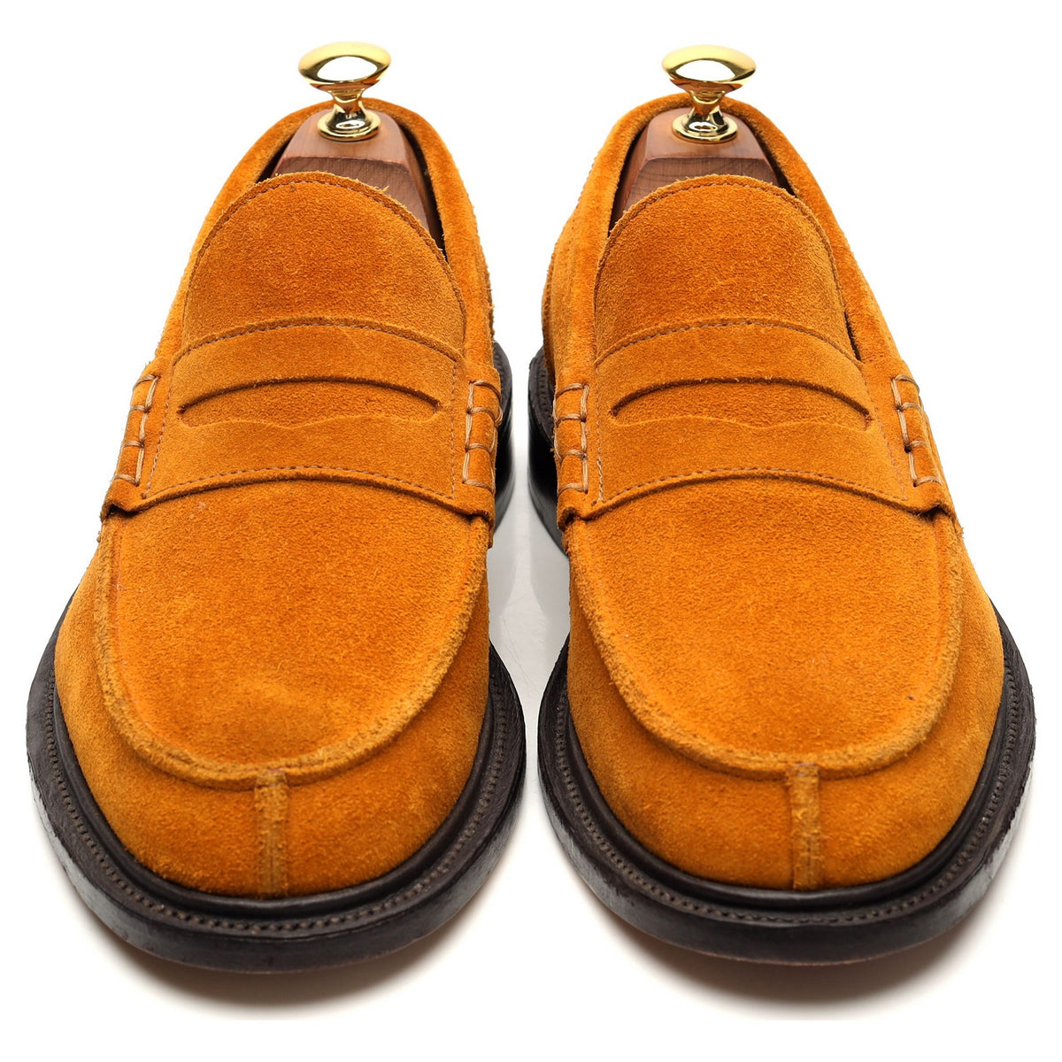 &#39;James&#39; Tan Brown Suede Loafers UK 6