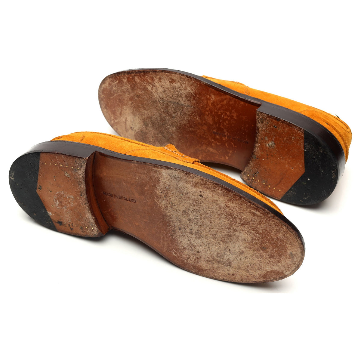 &#39;James&#39; Tan Brown Suede Loafers UK 6