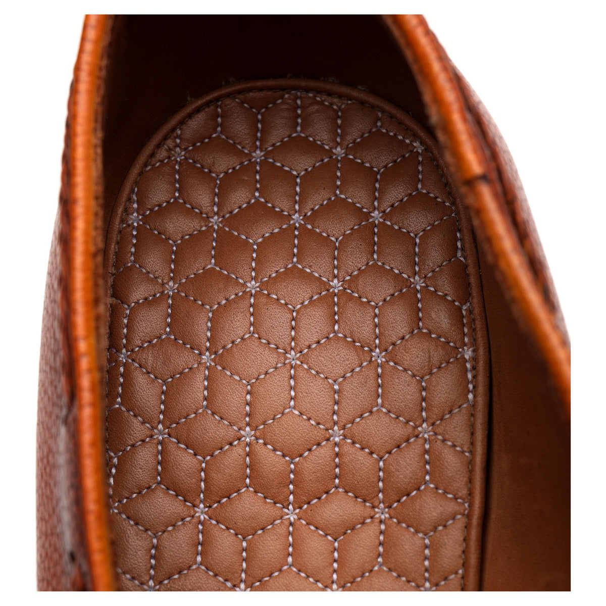 &#39;Gillespie&#39; Tan Brown Grain Leather Tassel Loafers UK 7 E