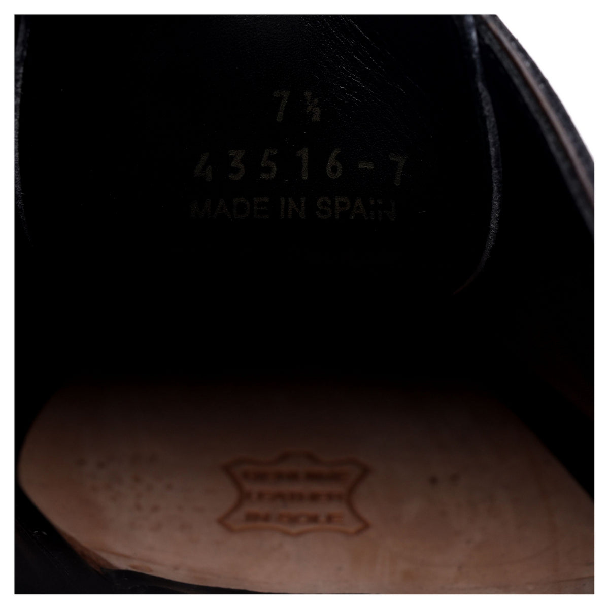 &#39;Andres&#39; Black / Grey Patina Leather Adelaide Oxford UK 7.5 E