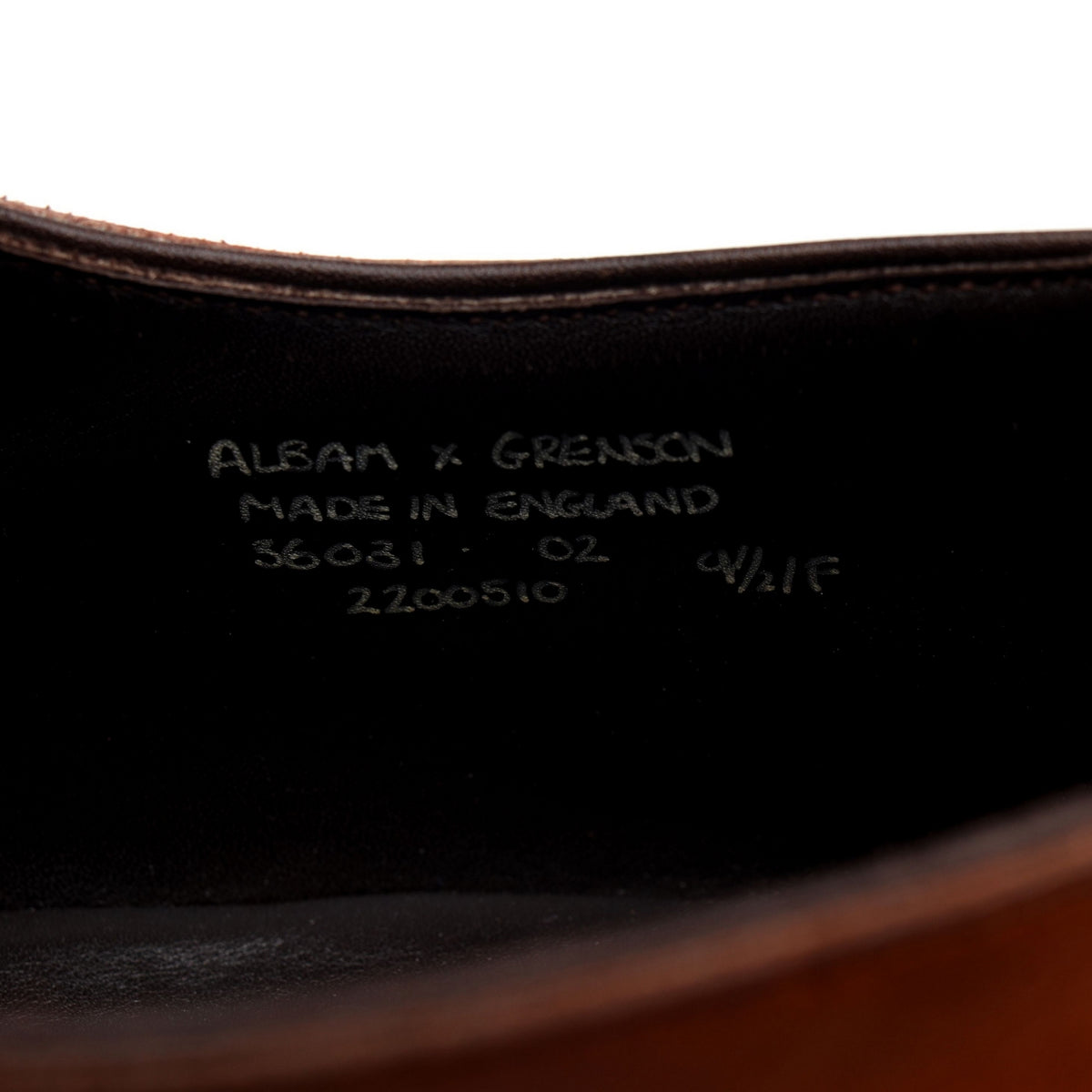 Albam &#39;Longline Brogues&#39; Tan Brown Leather Oxford Brogues UK 9.5 F