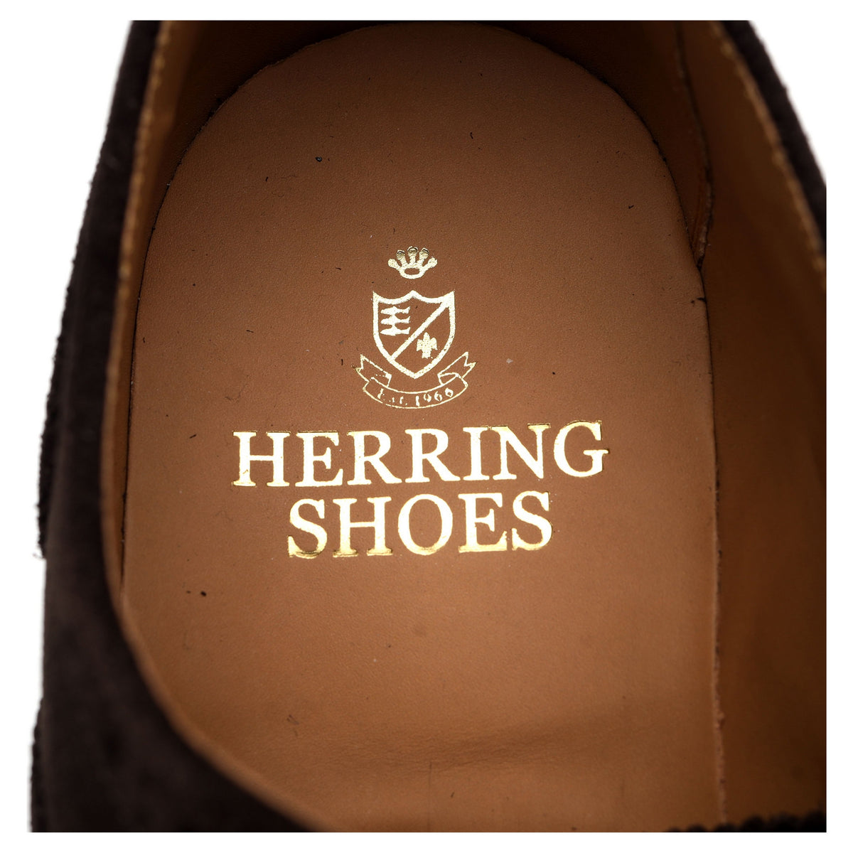 &#39;Reading ll&#39; Dark Brown Suede Oxford Semi Brogues UK 8.5 G