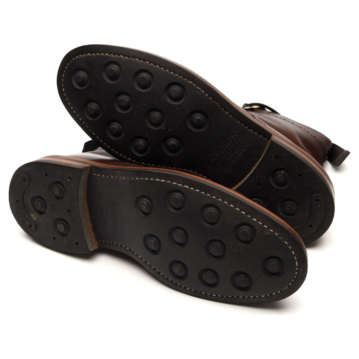 &#39;Eaton&#39; Brown Leather Boots UK 9