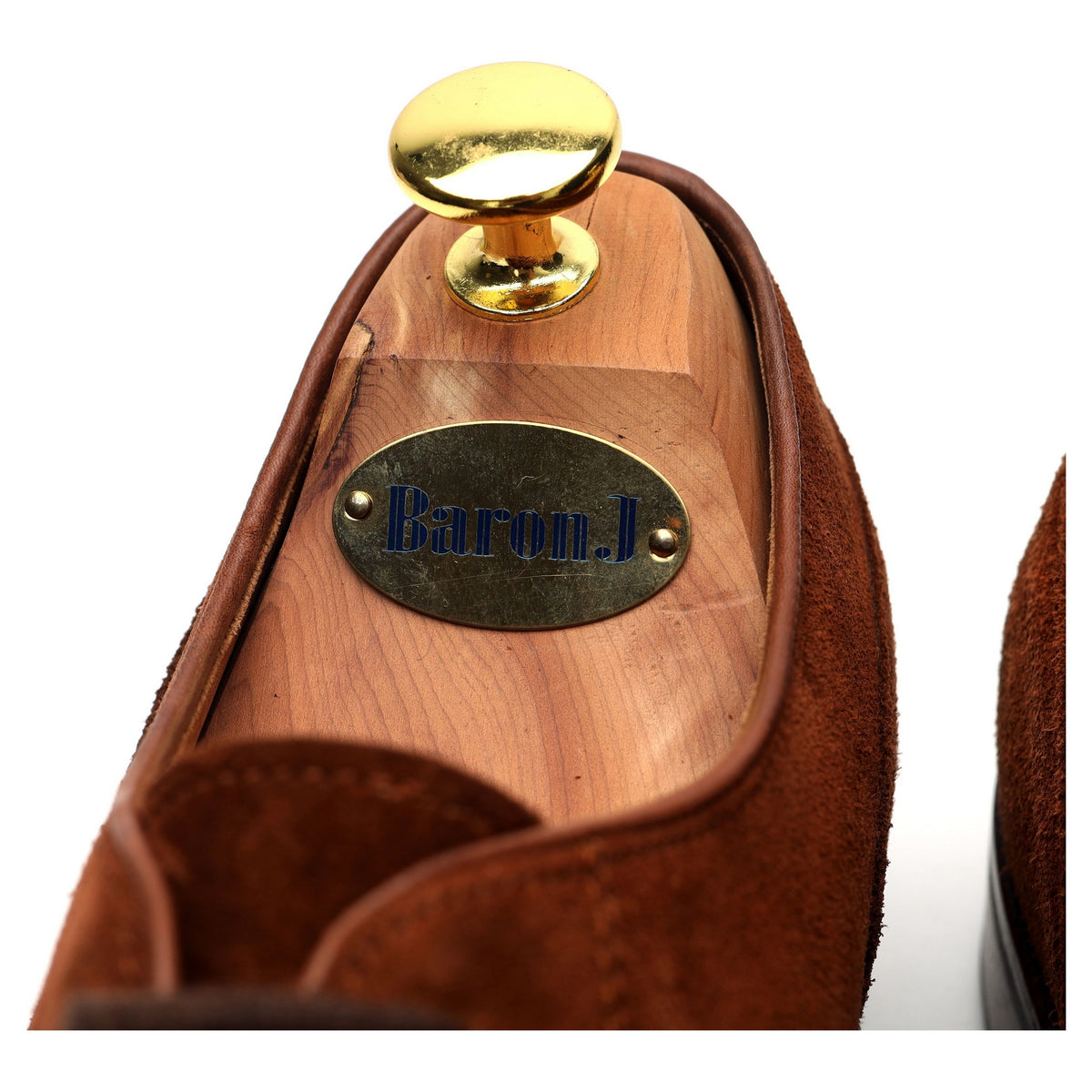 &#39;80414&#39; Brown Suede Split Toe Derby UK 8.5 EE