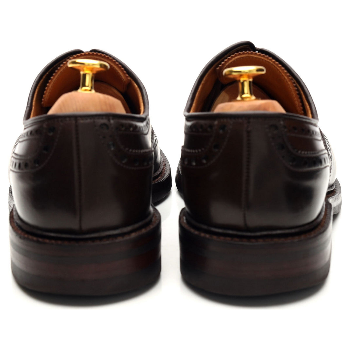 &#39;Cardigan 4&#39; Dark Brown Cordovan Leather Derby Brogue UK 8.5 E