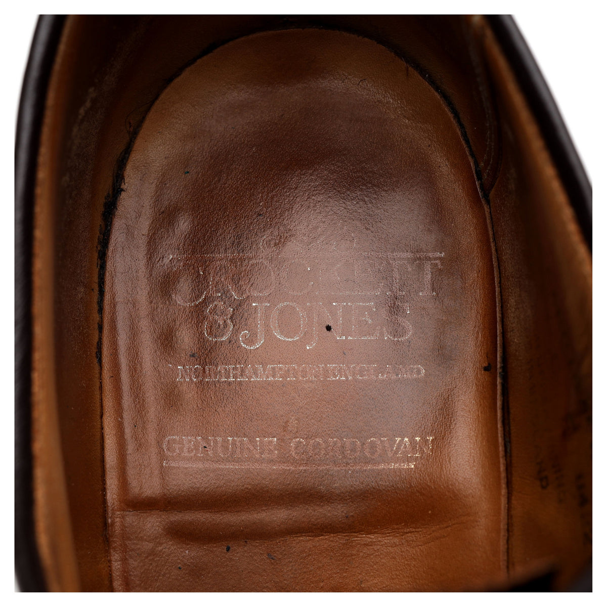 &#39;Cardigan 4&#39; Dark Brown Cordovan Leather Derby Brogue UK 8.5 E