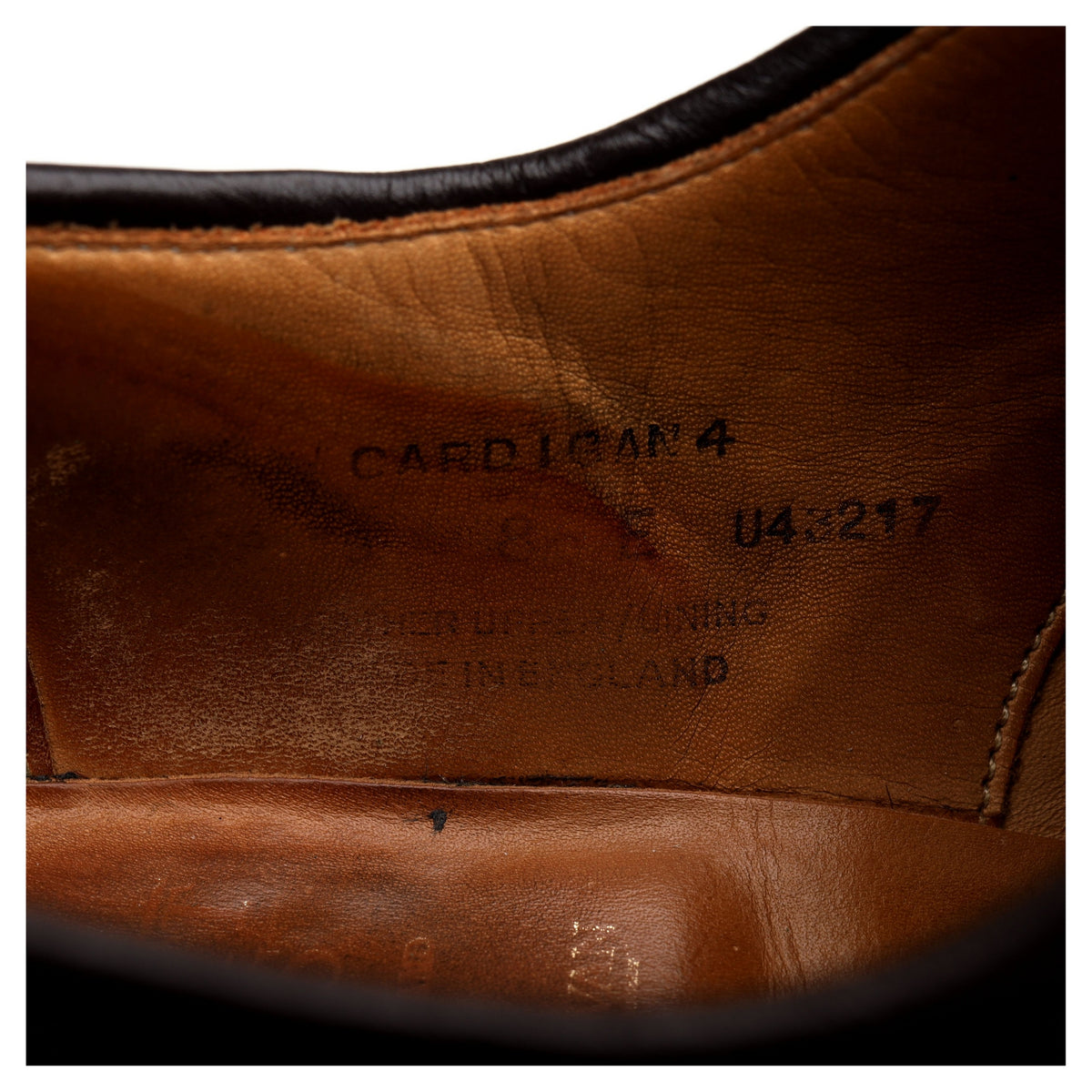 &#39;Cardigan 4&#39; Dark Brown Cordovan Leather Derby Brogue UK 8.5 E