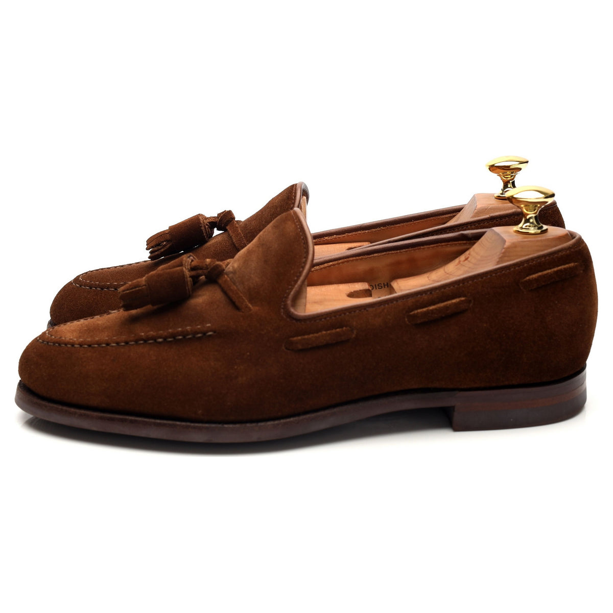 &#39;Cavendish 3&#39; Snuff Brown Suede Tassel Loafers UK 6.5 E