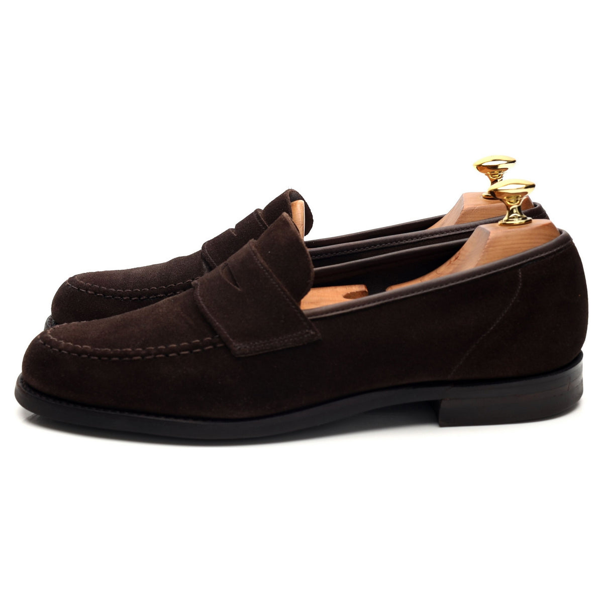 &#39;Harvard 2&#39; Dark Brown Suede Loafers UK 6.5 E
