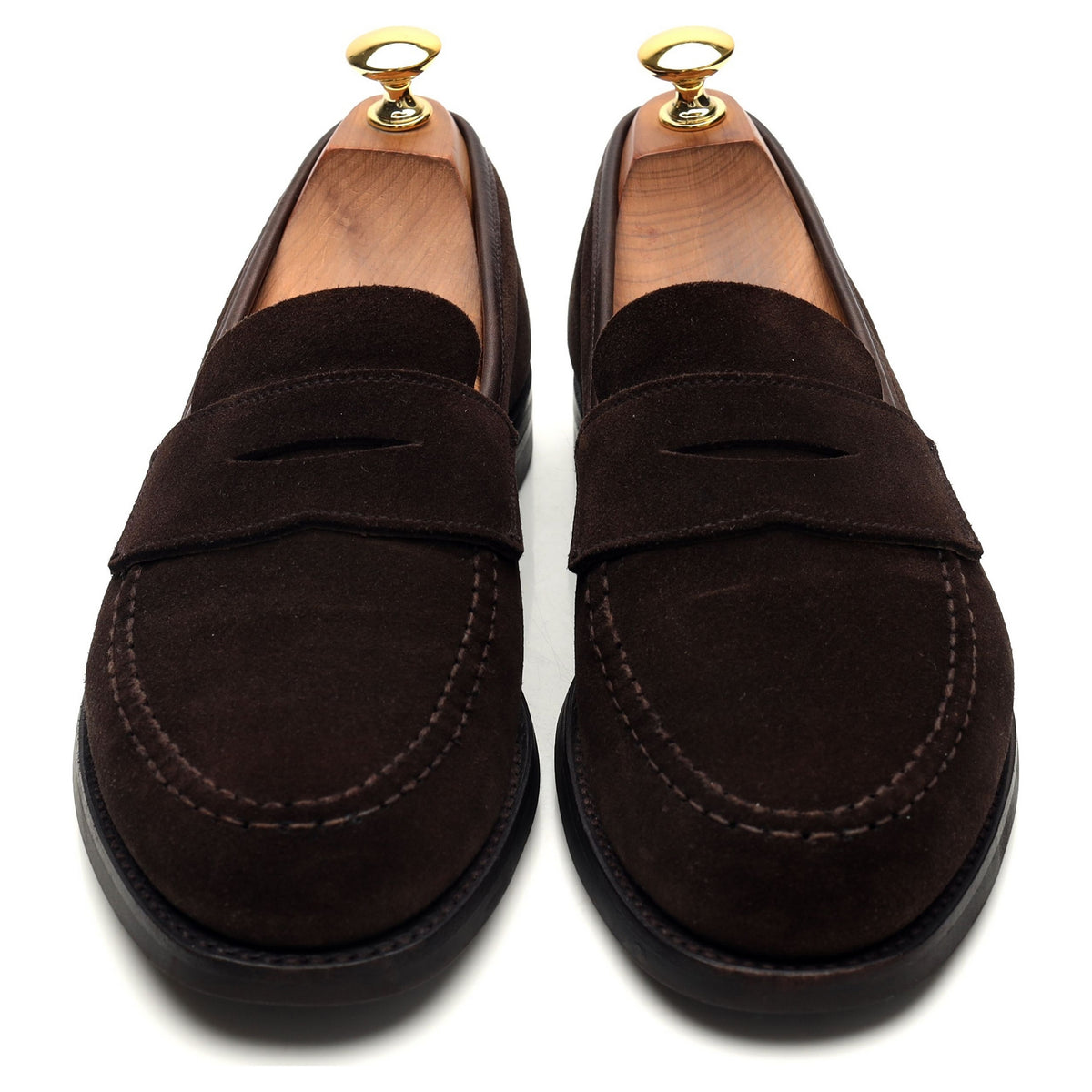 &#39;Harvard 2&#39; Dark Brown Suede Loafers UK 6.5 E