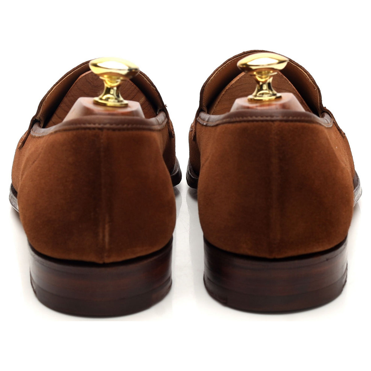 Gieves &amp; Hawkes Snuff Brown Suede Loafers UK 8.5 E