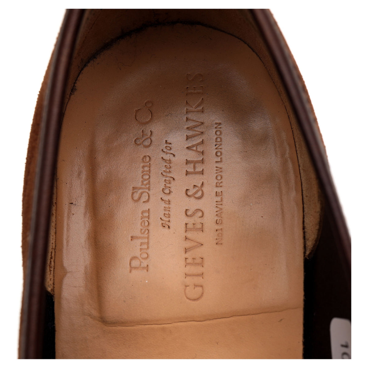 Gieves &amp; Hawkes Snuff Brown Suede Loafers UK 8.5 E