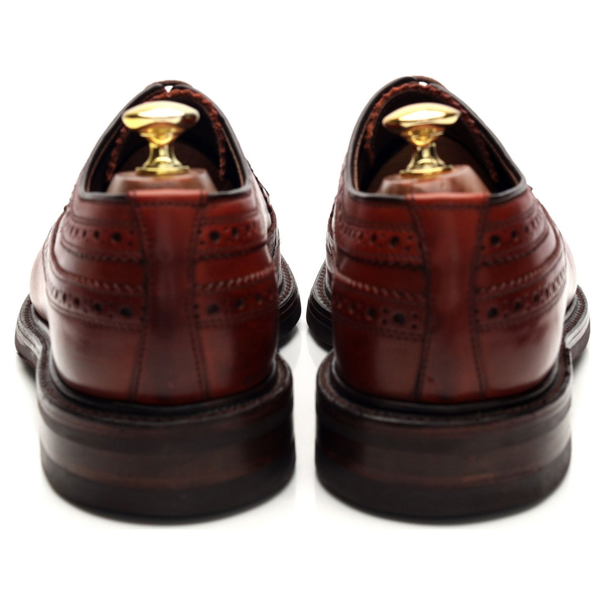 1880 &#39;Birkdale&#39; Brown Leather Derby Brogues UK 8 F
