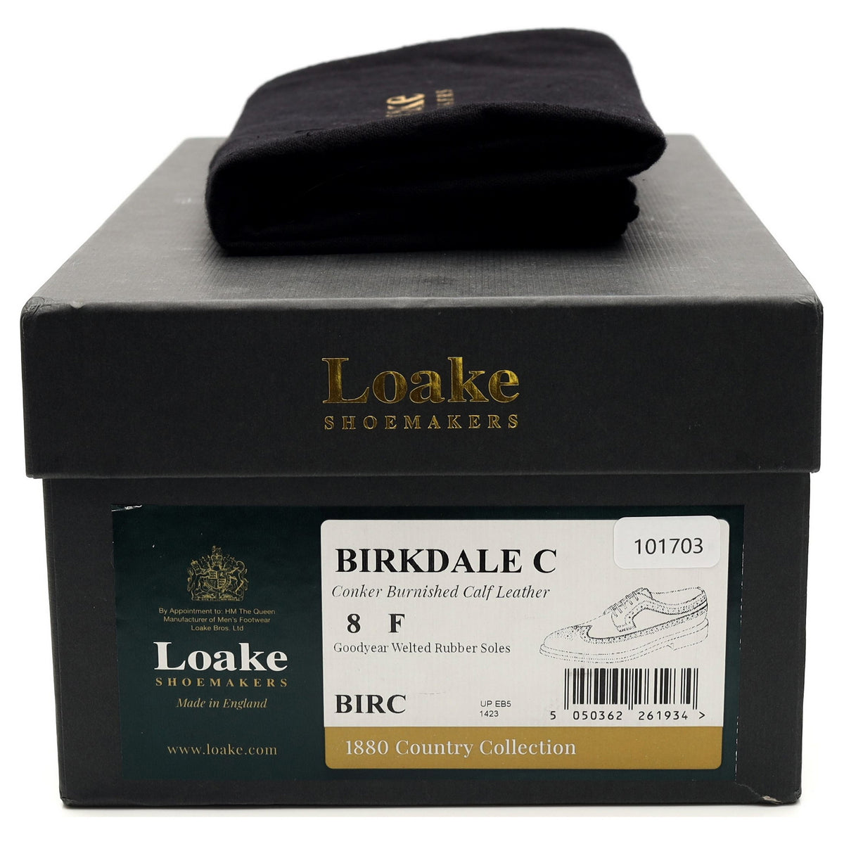1880 &#39;Birkdale&#39; Brown Leather Derby Brogues UK 8 F