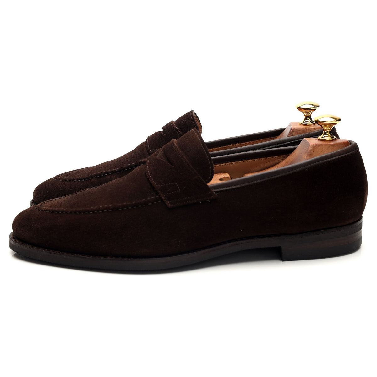 &#39;Sydney&#39; Dark Brown Leather Loafers UK 9.5 E