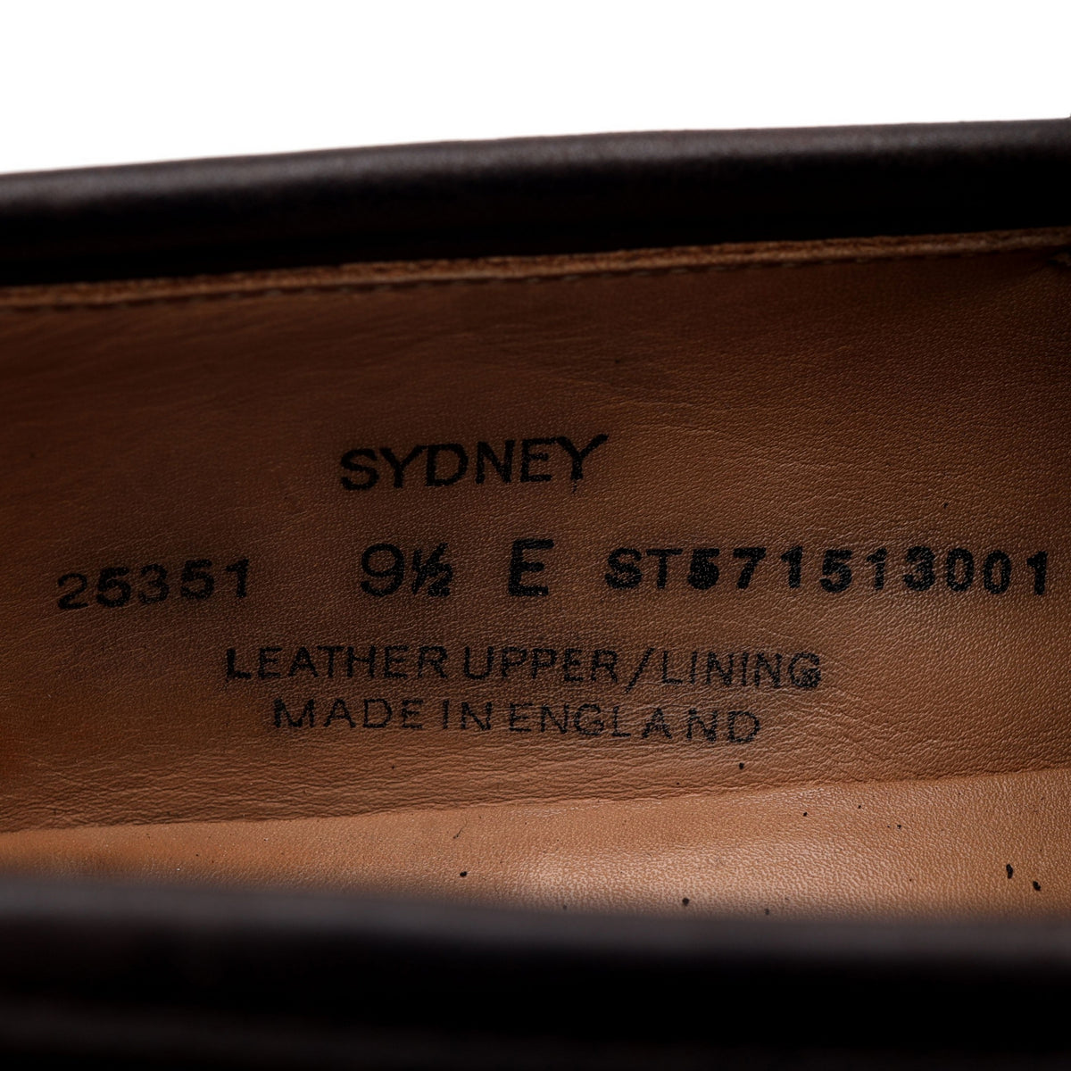 &#39;Sydney&#39; Dark Brown Leather Loafers UK 9.5 E