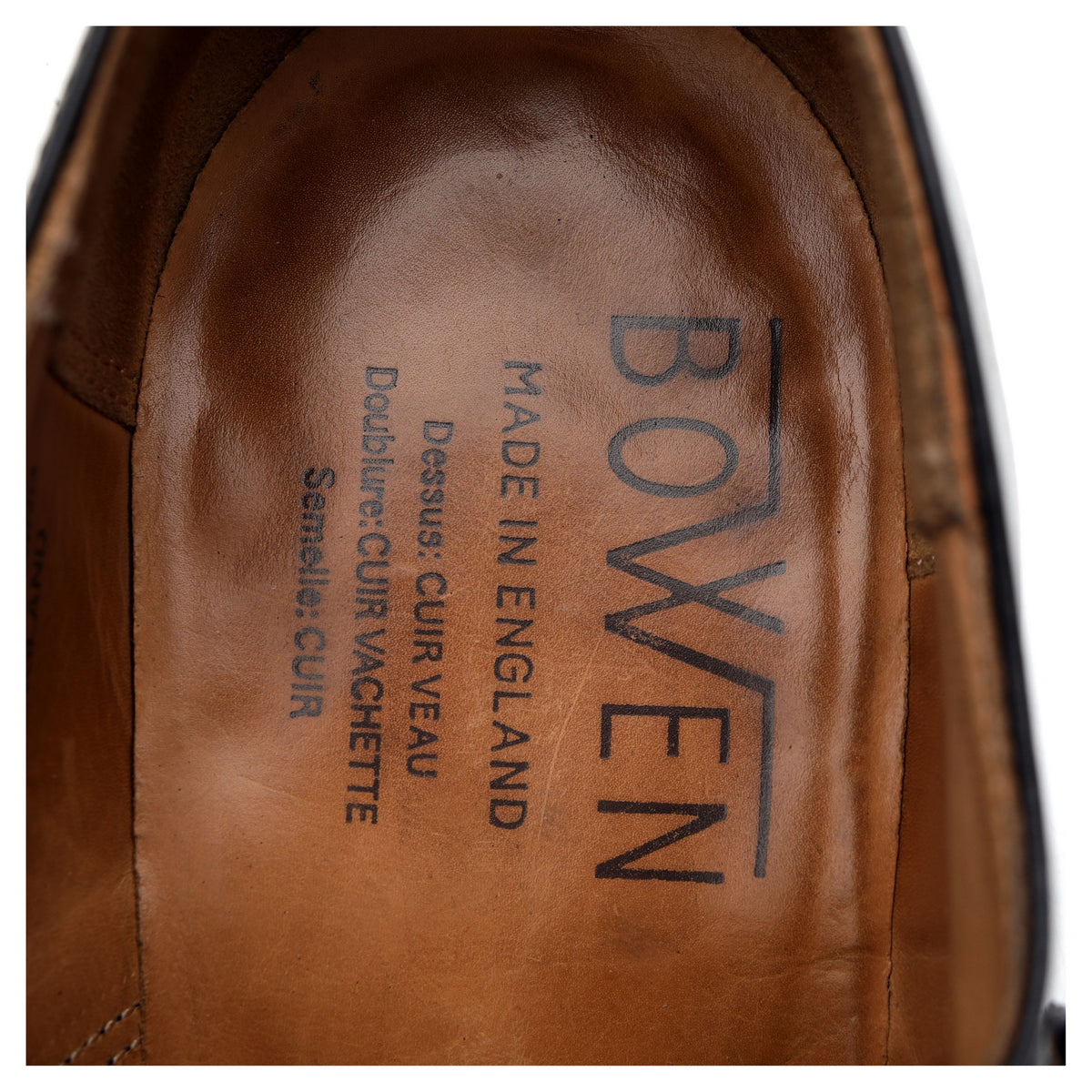 Bowen Black Leather Double Monk Strap UK 10.5