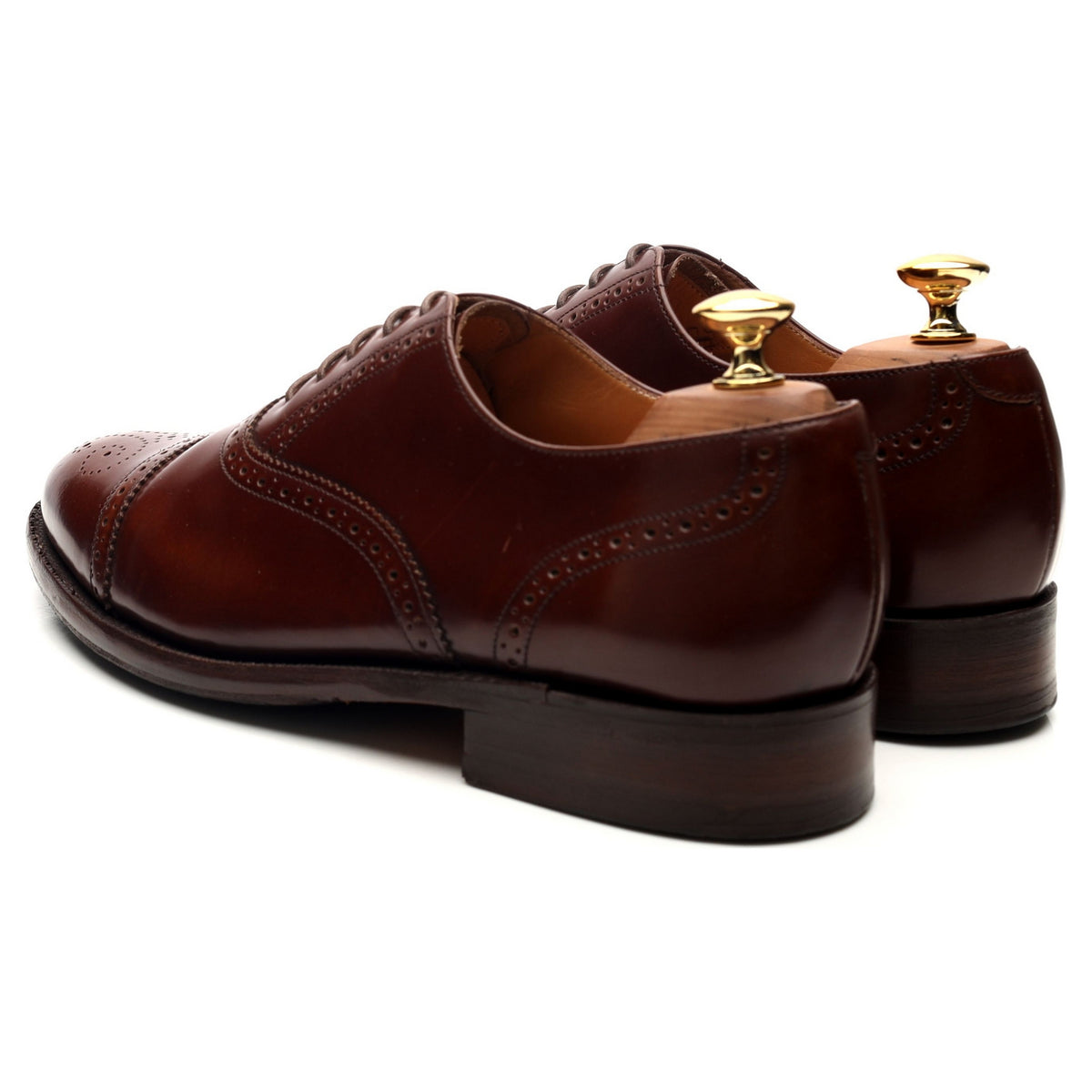 Brown Leather Oxford Brogues UK 6 G
