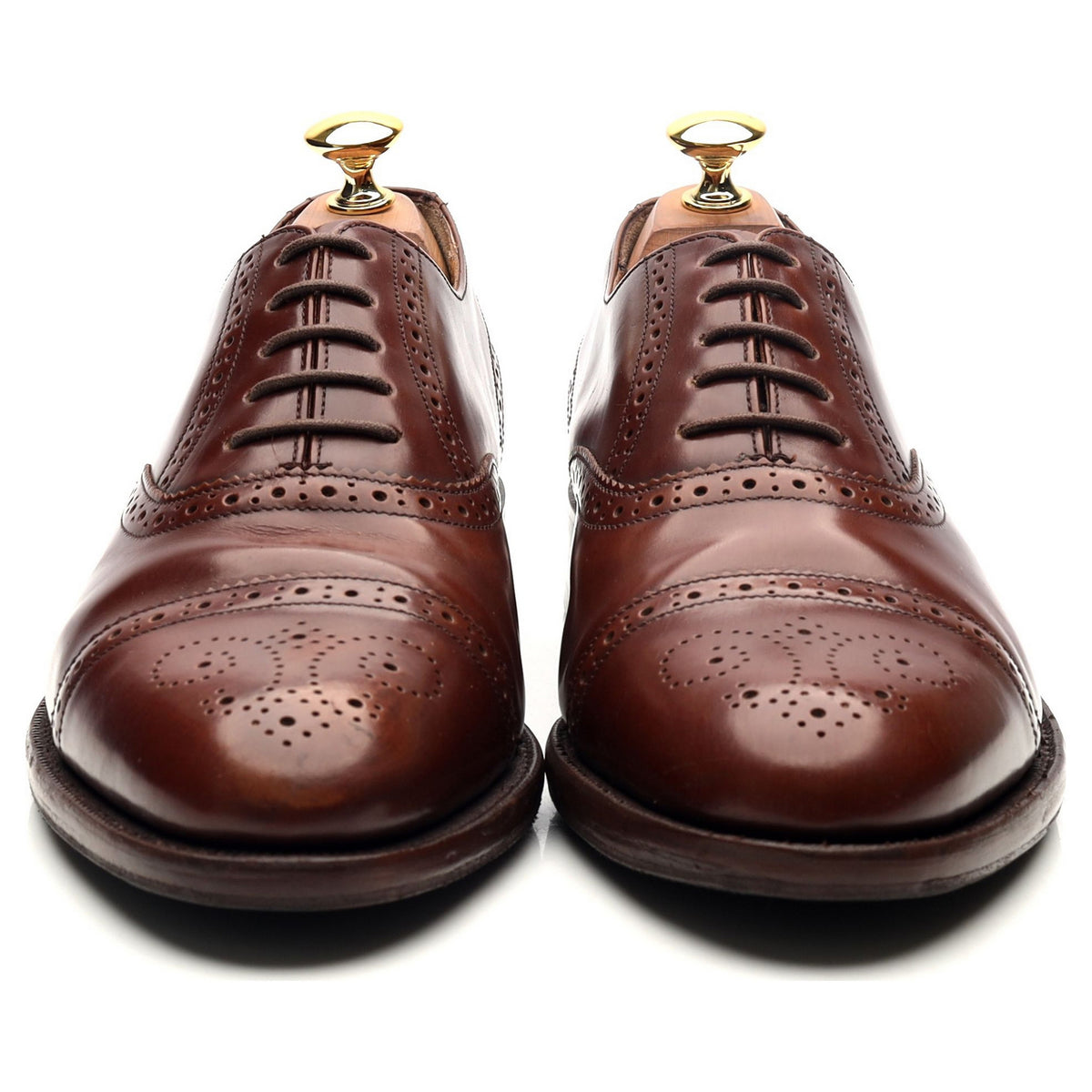 Brown Leather Oxford Brogues UK 6 G